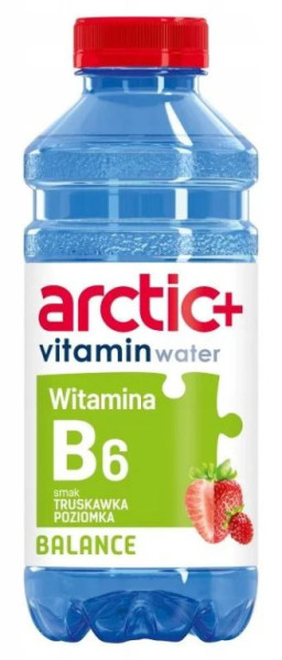 Voda Arctic+ Vitamin water Balance jahoda 0,6L / prodej po balení