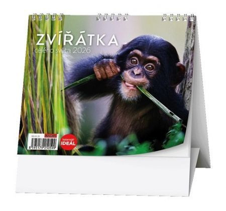 Kalendář stolní týdenní Ideál Zvířátka celého světa BSJ6