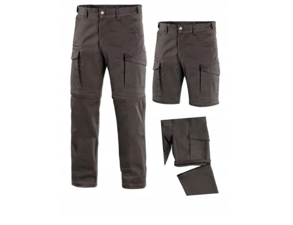Kalhoty CXS VENATOR odepínací nohavice, pánské, černé, vel. 52