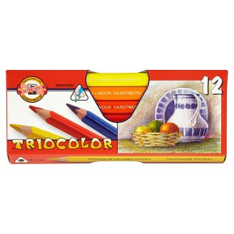 Pastelky Koh-I-Noor Tricolor 12ks   DOPRODEJ