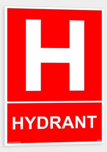 Hydrant s textem Plast 148 x 210 mm (A5) tl. 2 mm