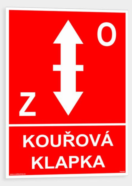 Kouřová klapka Plast 148 x 210 mm (A5) tl. 0.5 mm