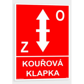 Kouřová klapka Plast 148 x 210 mm (A5) tl. 0.5 mm