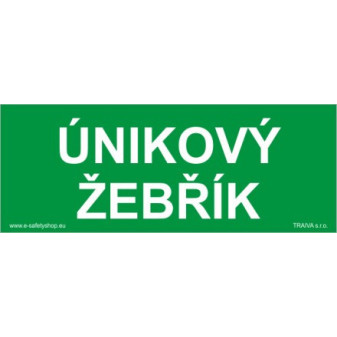 Únikový žebřík Plast 210 x 80 mm tl. 0.5 mm