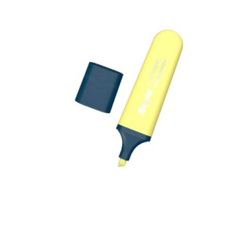 Zvýrazňovač Centropen highlighter style 6252 pastelový žlutý klínový hrot 1-4,6mm