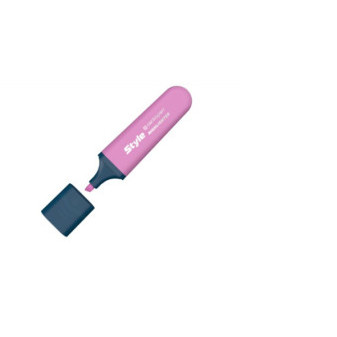 Zvýrazňovač Centropen highlighter style 6252 pastelový fialový klínový hrot 1-4,6mm