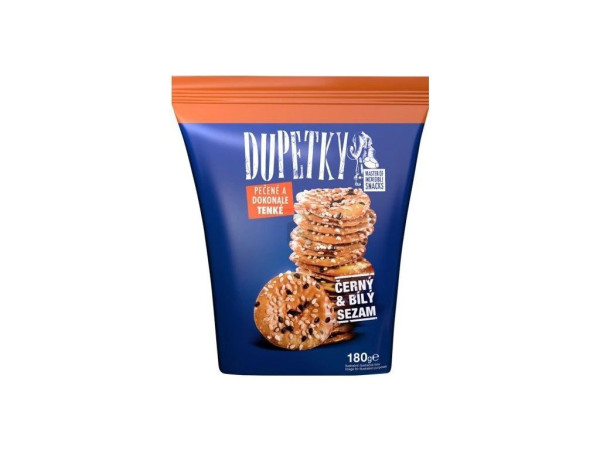 Dupetky černý a bílý sezam 180g / prodej po balení