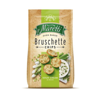 Bruschette zakysaná smetana a cibule 70g / prodej po balení