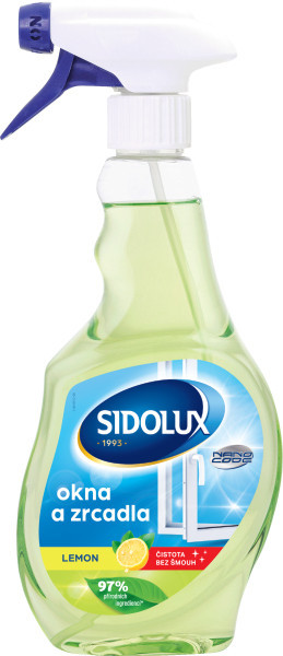 Čistič na okna Sidolux lemon nano 500ml