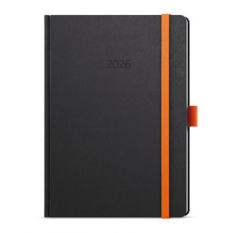Diář týdenní A5 Oskar Nora černý s oranžovou BTO20-4