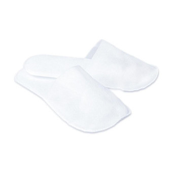 Pantofle hotel Simple plná špička 28cm bílé ROSL-CTSIM