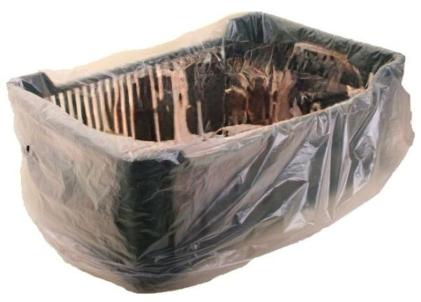 Pytle HDPE 62+(2x20)x86cm 15mic transparent 500ks v balení