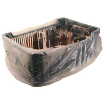 Pytle HDPE 62+(2x20)x86cm 15mic transparent 500ks v balení