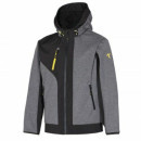 Bunda Rush softshell šedá-černá XXL | 04526B-XXL