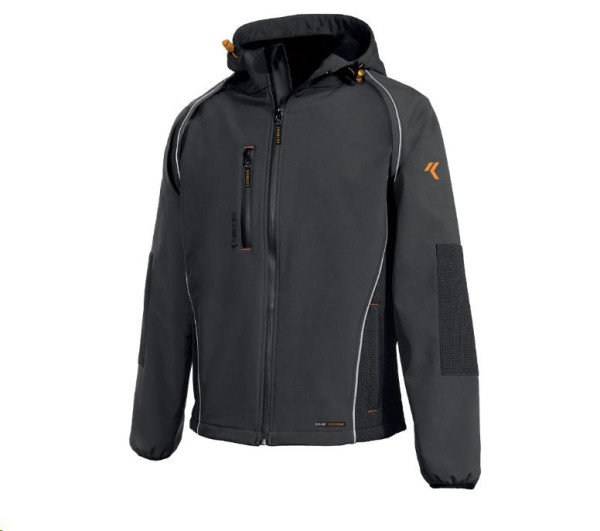 Bunda Clever Extreme softshell šedá L