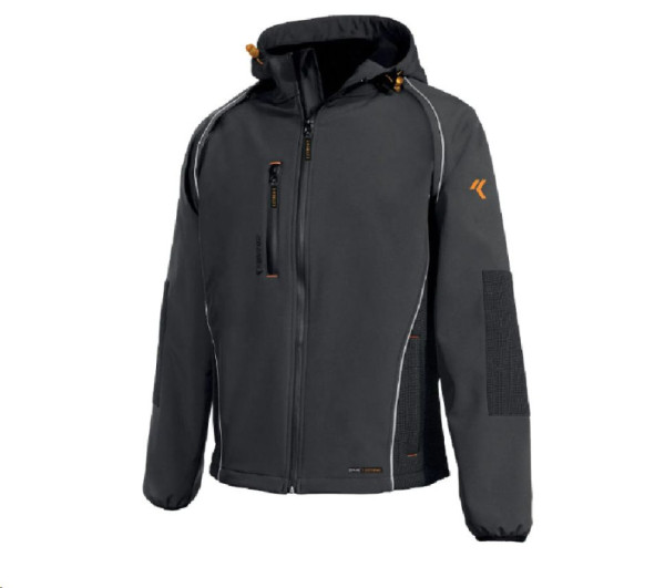 Bunda Clever Extreme softshell šedá XXL