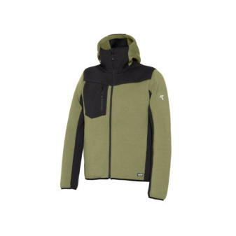 Bunda Fyner s kapucí zelená-černá M