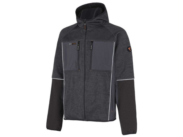 Bunda Silky Extreme softshell šedá M