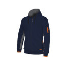 Mikina ISSA flis s kapucí modrá XXL | 04807-040-XXL