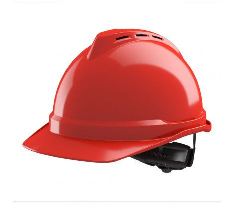 Přilba MSA V-Gard 500 větraná, červená