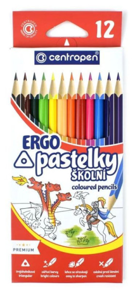 Pastelky Centropen 9521 trojhranné 12ks