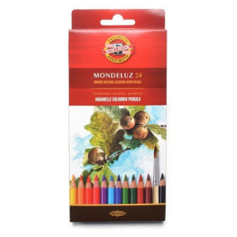 Pastelky Koh-I-Noor akvarelové Mondeluz 24ks   DOPRODEJ