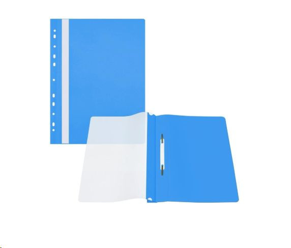 Rychlovazač A4 ROC PP eurozávěs před.str.čirá zadní světle modrá