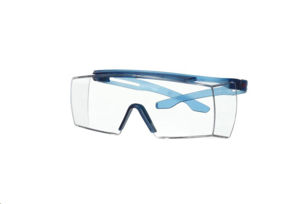 3M SecureFit SF3701ASP-BLU přes brýle čirá modrý rám.