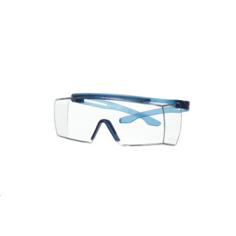 3M SecureFit SF3701ASP-BLU přes brýle čirá modrý rám.