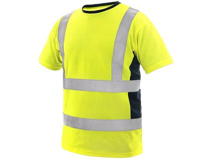 Tričko EXETER, výstražné, pánské, žluto-modré, vel. S