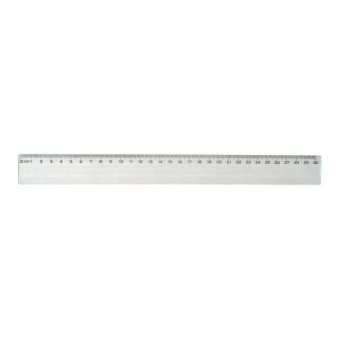 Pravítko 30cm transparent