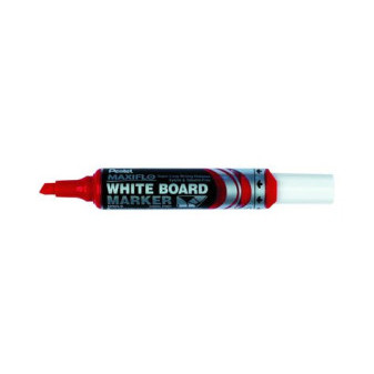 Popisovač Pentel Maxiflo na bílé tabule červený klínový hrot 2-6mm DOPRODEJ