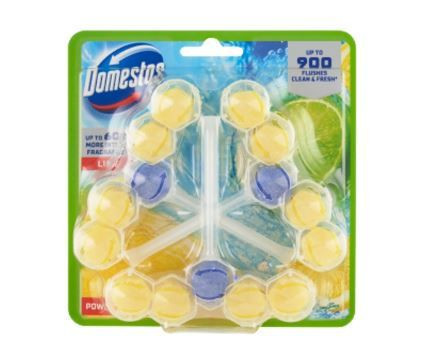 WC blok závěs Domestos Power lime 3x50g DOPRODEJ