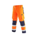 Pánské reflexní kalhoty CARDIFF, zimní, oranžové, vel. XXXL | 1111-001-205-97
