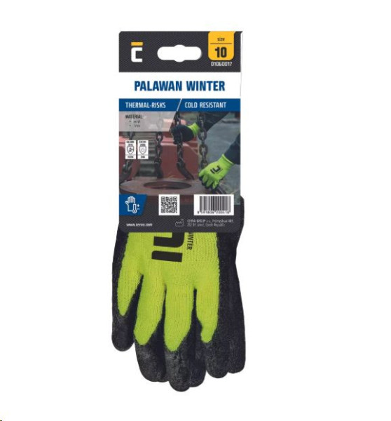 PALAWAN WINTER rukavice blistr HV žlutá 11