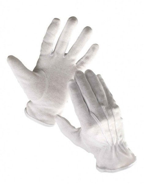 BUSTARD rukavice bavlna s PVC terčík - 12