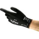 Povrstvené rukavice ANSELL HYFLEX 48-101, černé, vel. 09 | 3440-004-800-09