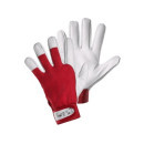 Kombinované rukavice TECHNIK, červeno-bílé, vel. 09 | 3210-010-251-09