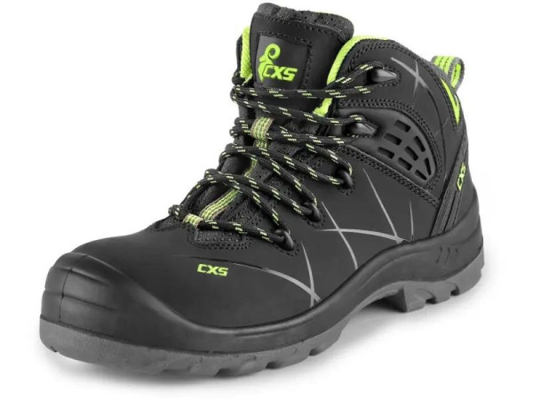 Obuv kotníková CXS Universe  METEOR O2, černo-zelená, vel. 44