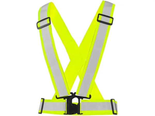 Reflexní elastický CXS KŘÍŽ CROSS BELT, žlutý