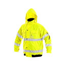 Pánská reflexní bunda LEEDS, zimní, žlutá, vel. M | 1110-007-150-93