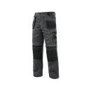 Kalhoty do pasu CXS ORION TEODOR PLUS, pánské, šedo-černé, vel. 64 | 1021-003-710-64