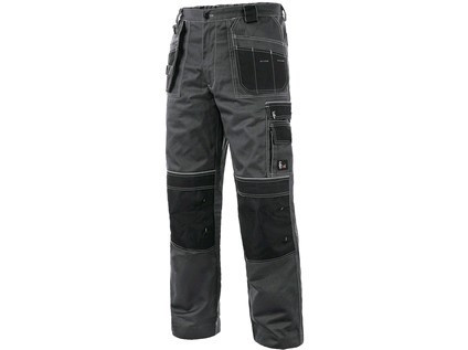 Kalhoty do pasu CXS ORION TEODOR PLUS, pánské, šedo-černé, vel. 60
