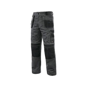 Kalhoty do pasu CXS ORION TEODOR PLUS, pánské, šedo-černé, vel.
