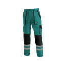 Kalhoty CXS LUXY BRIGHT, pánské, zeleno-černé, vel. 64 | 1020-028-510-64