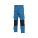 Kalhoty CXS STRETCH, pánské, středně modré-černé, vel. 58 | 1020-027-440-58