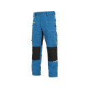 Kalhoty CXS STRETCH, pánské, středně modré-černé, vel. 48 | 1020-027-440-48
