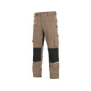 Kalhoty CXS STRETCH, pánské, béžovo-černé, vel. 64 | 1020-027-270-64