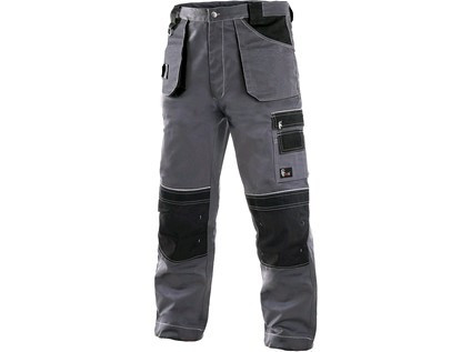 Kalhoty do pasu CXS ORION TEODOR, 170-176cm, pánské, šedo-černé, vel.