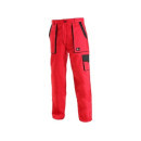 Kalhoty do pasu CXS LUXY ELENA, dámské, červeno-černé, vel. 58 | 1020-008-260-58